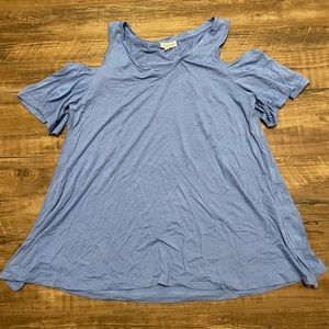 Women’s Blue Off the Shoulder Blouse from Westport size: S